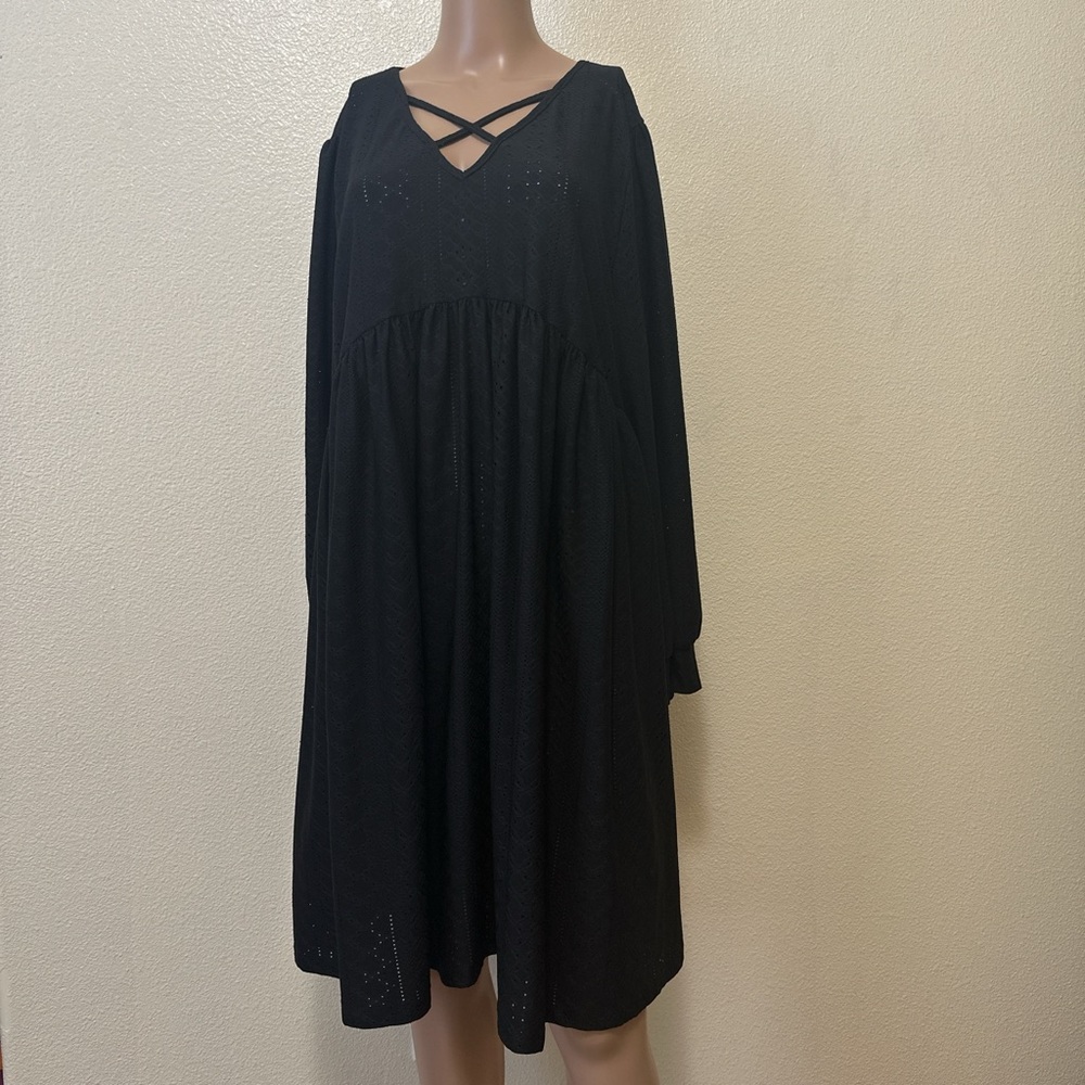 SHEIN-Elegant Black Dress